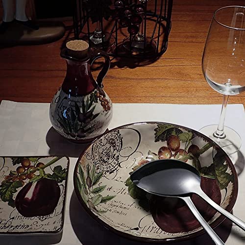  Serving Spoons Stainless Steel Slotted Spoons Large 8.7 Inches Utility Advanced Performance Skimmer Perforated Slotted Spoons Buffet Cooking LONGAIXIN