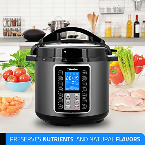  6 Quart Pressure Cooker 10 In 1, Cook 2 Dishes At Once, Tempered Glass Lid Incl, Saute,  Slow Cooker, Rice Cooker, Yogurt Maker And Much More