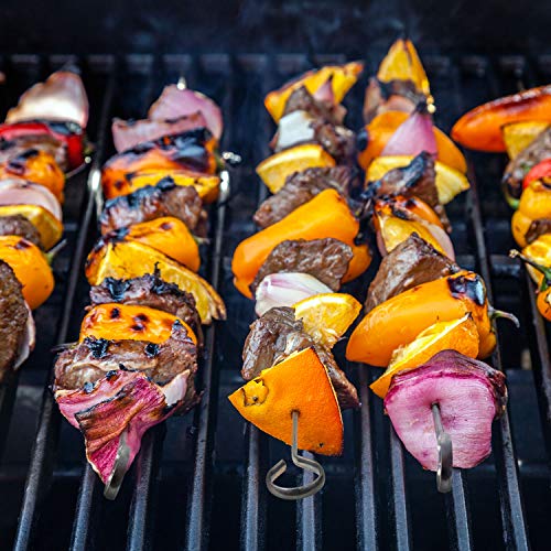  24 Pack Kabob Skewers For Grilling 12 Inch - BBQ Grill Grilling Accessories, Stainless Steel