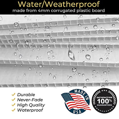  Pesach Counter Covers | Marble Printed Passover Counter Tops | Corrugated Plastic Easy To Cut Waterproof Counter And Table Tops | Perfect For Passover (White/Gold Marble)