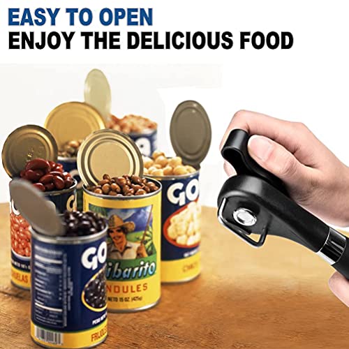  - Safe Cut Can Opener, Smooth Edge Can Opener - Can Opener Handheld, Manual Can Opener, Ergonomic Smooth Edge, Food Grade Stainless Steel Cutting Can Opener For Kitchen & Restaurant