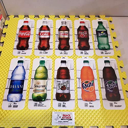  (10) Royal VENDORS SODA Vending Machine 20oz"Bottle" Vend Label KIT/Free Ship!
