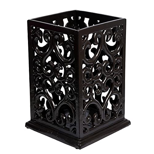  Decorative Kitchen Utensil Holder,Vintage Cooking Utensil Organizer Cast Iron Utensil Holder For Cooking Tools, Coffee Gold