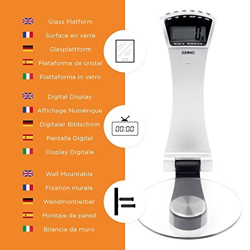  KS4000 Wall Mounted Digital Display 3KG (6.6lbs) Kitchen Scales