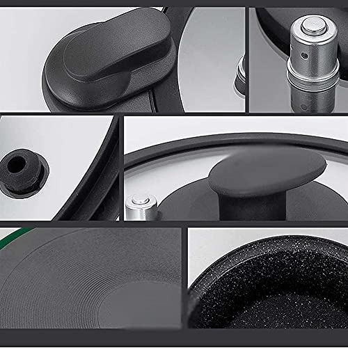  Non-stick Soup Pot, Stew Pot, Household Soup Pot, Induction Cooker Gas Stove General Gas, Multi-Function Micro-Pressure Cooker Large Capacity (Color : Green)