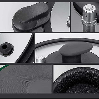  Non-stick Soup Pot, Stew Pot, Household Soup Pot, Induction Cooker Gas Stove General Gas, Multi-Function Micro-Pressure Cooker Large Capacity (Color : Green)
