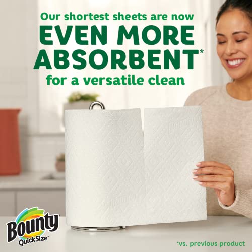  Quick-Size Paper Towels, White, 12 Family Rolls = 30 Regular Rolls (Packaging May Vary)