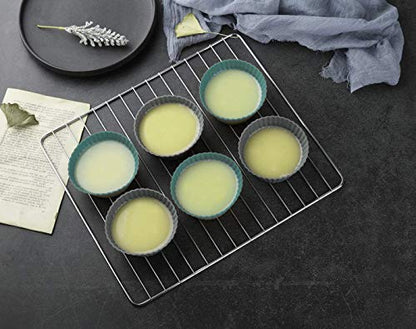  Silicone Baking Cups, Reusable Cupcake Muffin Liners Non-Stick Cup Cake Molds Tin Cup, Pack Of 12 Standard Size Cupcake Holder