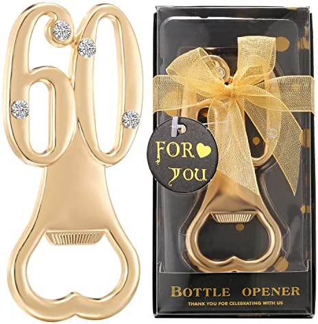  12 Pack 50th Birthday Bottle Opener For 50th Birthday Party Favors 50th Wedding Anniversaries Souvenirs Favors Gifts Decorations (12 Pack 50th)