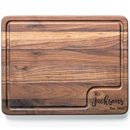  Custom Cutting Boards Wood Engraved Cutting Board Personalized, USA Made - Thick Maple/Walnut Personalized Cutting Boards Wood Engraved, Handmade Cutting Boards
