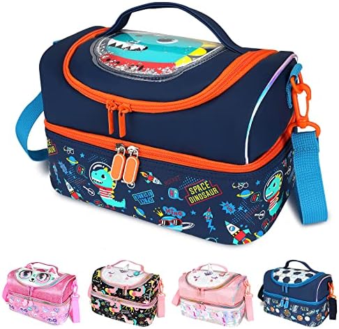  Kids Lunch Bag,Insulated Lunch Box For Girls Boys,Lunch Bag Toddler Teen,School Daycare Cute Travel Bags