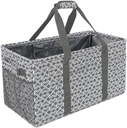  Acnusik Extra Large Utility Tote Bag For Women With Pockets,Canvas Collapsible Tote Bags