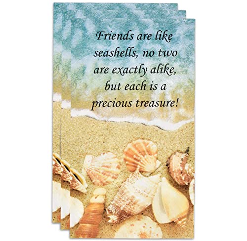  100 Nautical Beach Guest Napkins 3 Ply Disposable Paper Pack Coastal Friends Seashell Sea Shore Summer Dinner Hand Napkin For Bathroom Hotel Gym Spa Party Wedding Bridal Baby Shower Decorative Towels