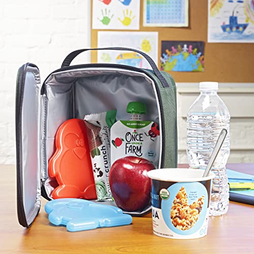  , Penguins Cool Coolers Lunch Ice Packs, Set Of 4, Multicolored
