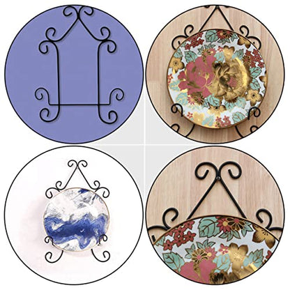  YARNOW 4 Pcs Plate Hangers Plate Holder For Wall Artwork Display Support Canvas Painting Holder Rack Artwork Wall