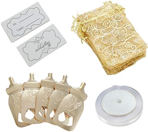  Pack Of 12 Gold Crown Bottle Opener Wedding Favors,Party Favors For Guest Souvenir Gift For Baby Shower Birthday Party Decorations And Supplies By LAYSERI (Gold Crown Style,12 )