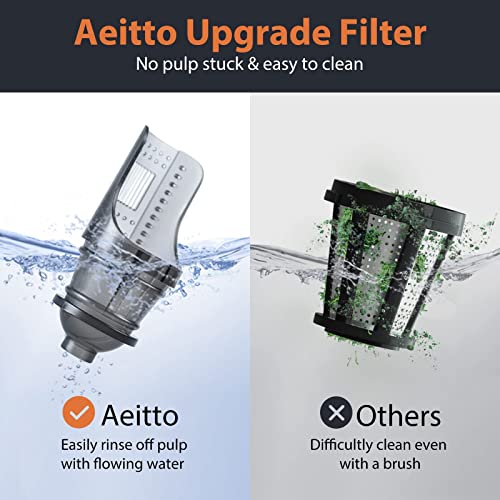  Cold Press Juicer, Slow Juicer, Juicer Machines With 3 Inch Wide Chute, 2-Speed Modes & Reverse Function, Masticating Juicer With Brush Easy To Clean For Fruit And Vegetable (Sliver)