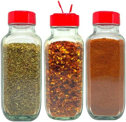  BBQ Rub Spice Shakers - Grill Accessories - Spice Jars 16 Oz For Organic Home Made Rubs, Celtic Sea Salt, Smoked Paprika, Pop Corn Seasoning, Everything Bagel Seasoning And More