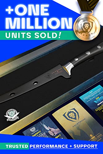  Fillet Knife - 7 Inch Flexible Blade - Gladiator Series Elite - German HC Steel - G10 Handle - W/Two Sheaths - Razor Sharp Kitchen Knife - Boning Knife - NSF Certified