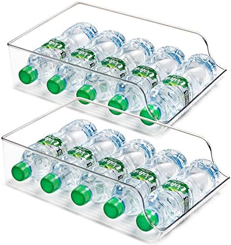  Vtopmart 6 Pack Soda Can Organizer For Refrigerator, Fridge Organizer Bins For Freezer, Kitchen, Pantry, Countertops, Cabinets, Clear Plastic Beverage & Canned Food Dispenser