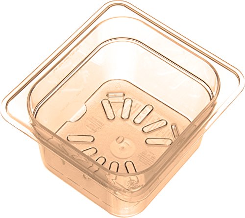  Carlisle FoodService Products 3089613 StorPlus High Heat Drain Shelf, Sixth Size, Amber