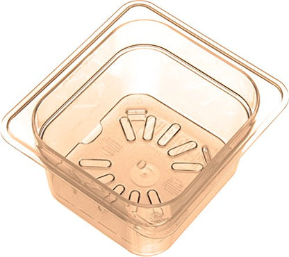 Carlisle FoodService Products 3089613 StorPlus High Heat Drain Shelf, Sixth Size, Amber