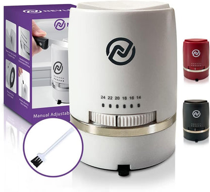  Adjustable Angle Manual Kitchen Knife Sharpener With Suction Base - These Sharpeners Prep, Repair, Sharpen, & Polish Most Knives In One Easy Step - Mini Brush For Quick & Easy Clean Up - White
