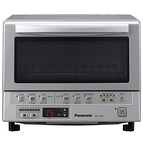 Panasonic FlashXpress Compact Toaster Oven - 4 Slice & Microwave Oven NN-SN686S Stainless Steel Countertop/Built-In With Inverter Technology And Genius Sensor, 1.2 Cubic Foot, 1200W