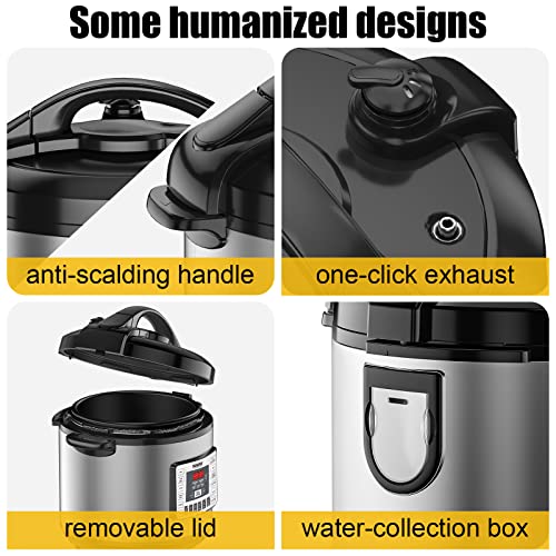  Nutri-Pot Digital Pressure Cooker 8-quart With Stainless Steel Inner Pot & Sure-Lock Technology