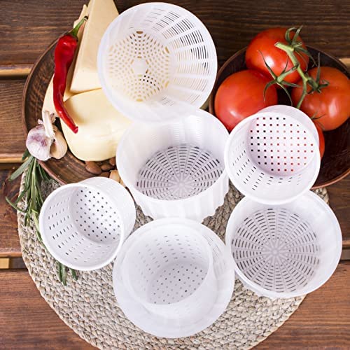  7 Items Cheese Making Kit | Variouse Cheese Molds 0.25-0.6 Kg For Soft Cheeses (7). Cheesemaking From Cow And Goat Milk. Cheese Making Supplies