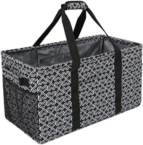  Acnusik Extra Large Utility Tote Bag For Women With Pockets,Canvas Collapsible Tote Bags