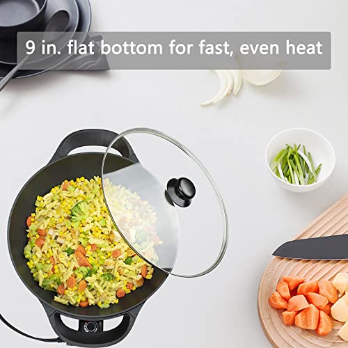  Nstick Electric Skillet - With Vented Glass Lid (13-In, 6Qt)