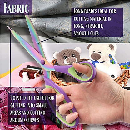  Ultimate Value Scissor Set For Kitchen And Craft - 5pc - 3 Sets