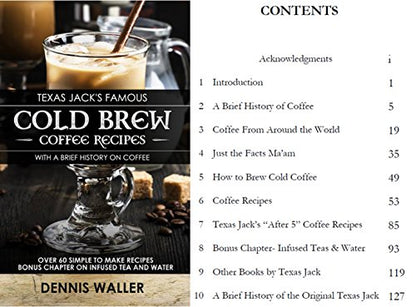  Ld Brew Coffee Maker Starter Kit - Half Gal Mason Jar | Stainless Filter Basket | Ceramic Burr Grinder | Half Pound Certified Organic Whole Bean Cold Brew Blend | Recipe & Instruction Book