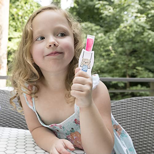  15 Pieces Reusable Popsicle Holders Popsicle Bags Freezer Ice Pop Sleeves Antifreezing Ice Pop Holders, White Fish Style