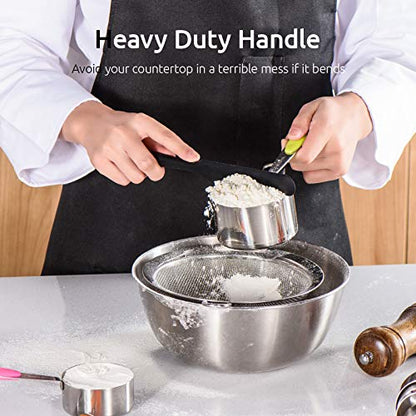  10 Piece Measuring Cups And Spoons Set In 18/8 Stainless Steel