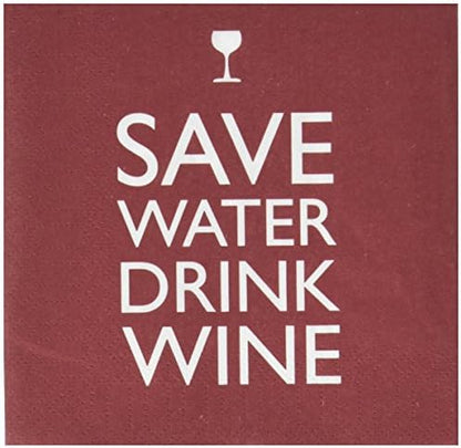  Ve Beverage Paper Napkins – Tabletop Disposable Kitchen Cocktail Napkin – For Lunch, Dinner, Birthdays, Parties, Celebrations, Holidays – Set Of 20, Wtf Design