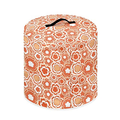  Orange Flowers Kitchen Dust Cover Dust-proof Cover Kitchen Dust Cover For Rice Cooker Appliance Protector Kitchen Rice Cooker Cover Washable