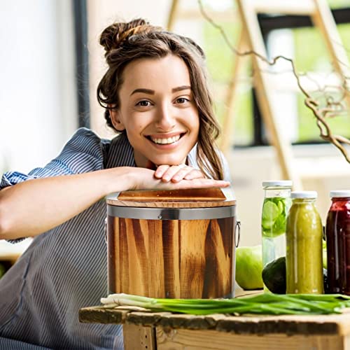  Rice Pot 1 Set Rice Cooker With Lid Rice Bucket Rice Steamer Cooker Wooden Rice Steamer Cooking Pot Steamer Pot For Restaurant Kitchen Cookware Dumpling Steamer Basket