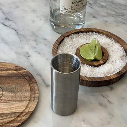  Outset Double Wall Cocktail Measuring Jigger 2 In 1, 1 Oz And 2 Oz, Stainless Steel