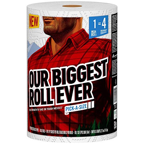  ® Paper Towels, 1 Mega Roll = 4 Regular Rolls, Pick-A-Size Sheets