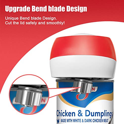  Electric Can Opener, No Sharp Edge Can Opener, Open Your Cans With A Simple Push Of Button, Food-Safe And Battery Operated Can Opener, Kitchen Gifts For Arthritis And Seniors