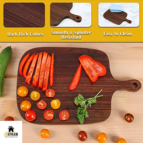  Black Walnut Wood Cutting Board, Wooden Cutting Boards For Kitchen, Premium Quality Board, Splinter Resistant Board, Charcuterie Board, Cheese Board