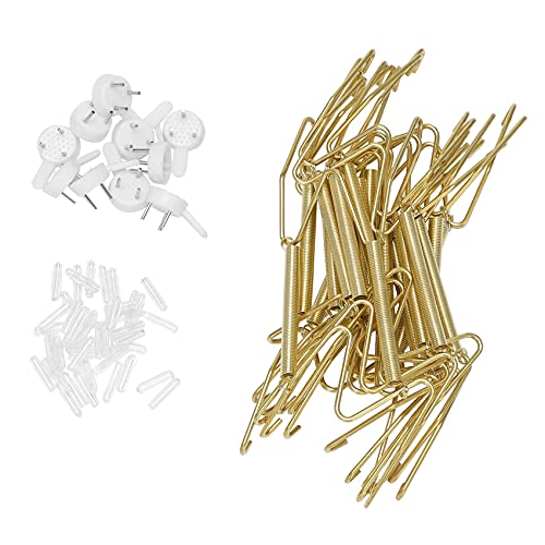 Minmino 10 Pack Plate Hangers, 6 Inch Wall Plate Hangers And 10 Pack Wall Hooks, Compatible 5 To 7 Inch Decorative Plates, Antique China, Antique Plates And Art