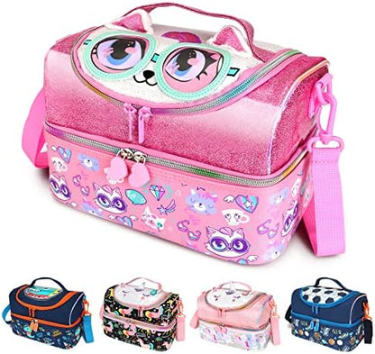  Kids Lunch Bag,Insulated Lunch Box For Girls Boys,Lunch Bag Toddler Teen,School Daycare Cute Travel Bags