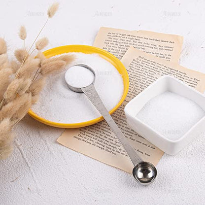  , Endurance Stainless Steel Coffee Measuring Scoop Spoons 1 Tablespoon And 1 Teaspoon Long Handle With Tick Mark For Tea Sugar