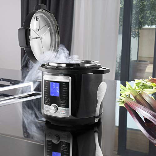  6 Quart Stainless Steel Electric Digital Pressure Cooker With Lid