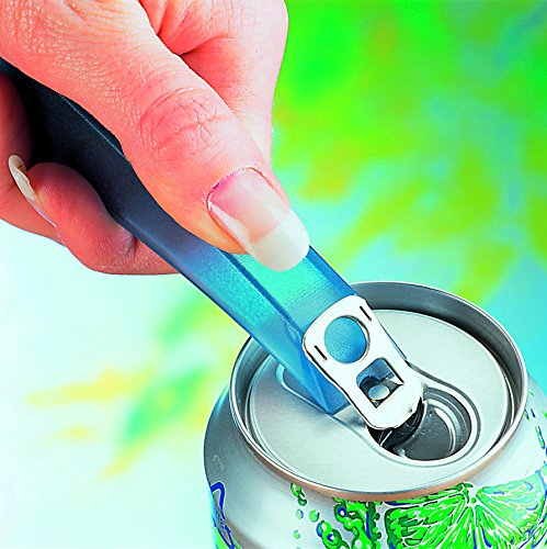  Ulinare C10401 MagiPull Ring Pull Opener | Blue | Plastic | Use On Any Size Can/Tin Ring Pulls