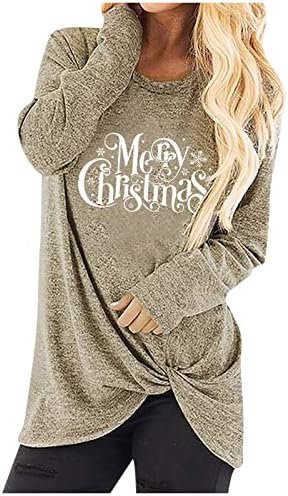  Sweatshirts For Women Loose Fit Fall Fashion Sweatshirts Long Sleeve Christmas Print Plus Size Pullover Top Fall Clothes