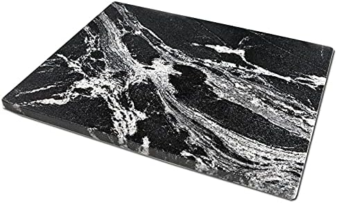 Marble Pastry Board 16x12 Inch Cutting Board Marble Serving Tray For Cheese Perfect For Keep The Dough Cool And Chocolate Tempering Easy To Clean Sleek Design, Gray